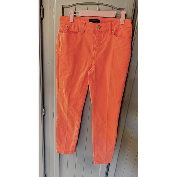 Talbots Pants - Talbots Simply Flattering Collection Jeggings Crop Coral Size 4